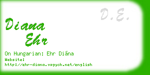 diana ehr business card
